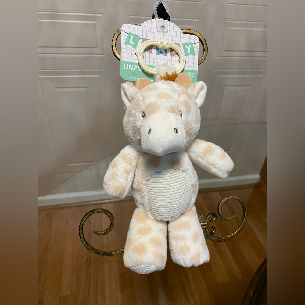 Brand New Linzy Baby Toy Giraffe 16”  Cuddly Soft Lovey Baby Toy Raffle